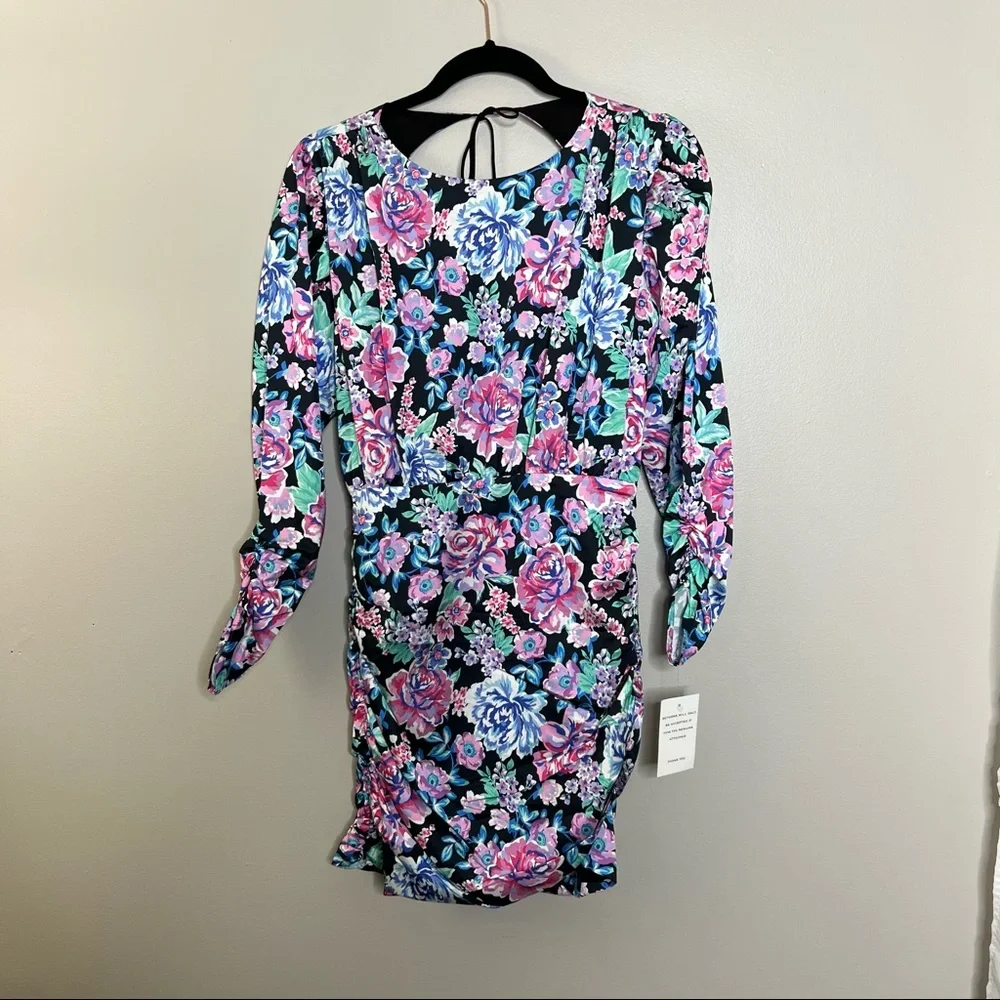 NWT FOR LOVE & LEMONS BRANDY MINI DRESS - AZALEA size small, revolve - Picture 13 of 16